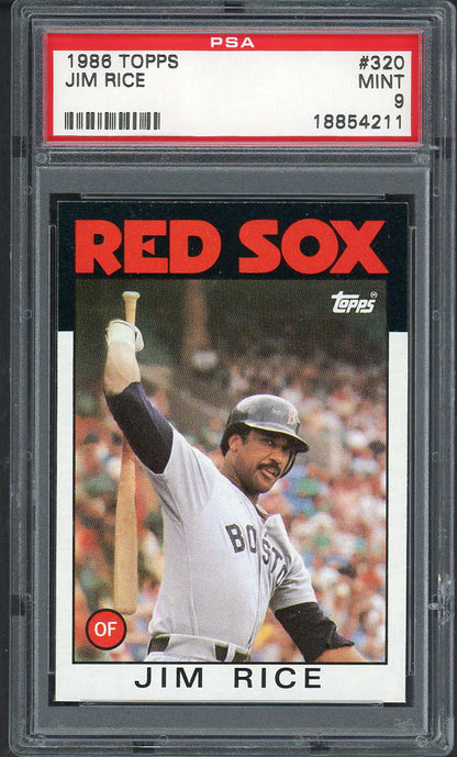 1986 Topps #320 Jim Rice Red Sox PSA 9 MINT 562284