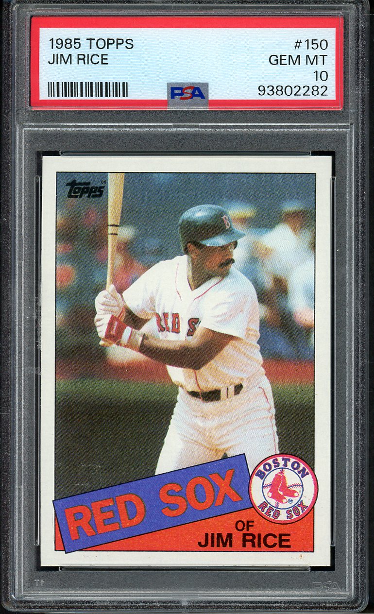 1985 Topps #150 Jim Rice Red Sox PSA 10 GEM MINT 562285