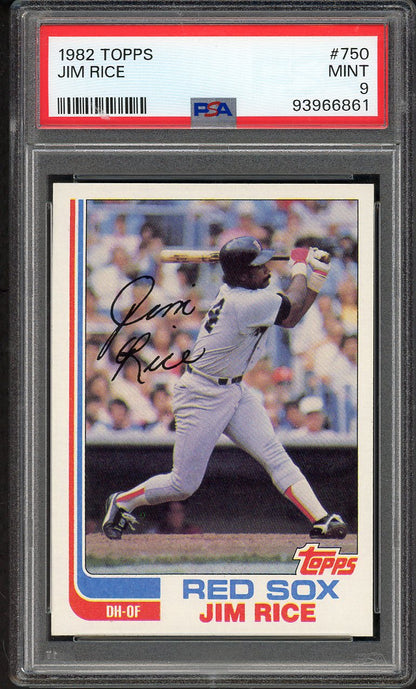 1982 Topps #750 Jim Rice Red Sox PSA 9 MINT 562295