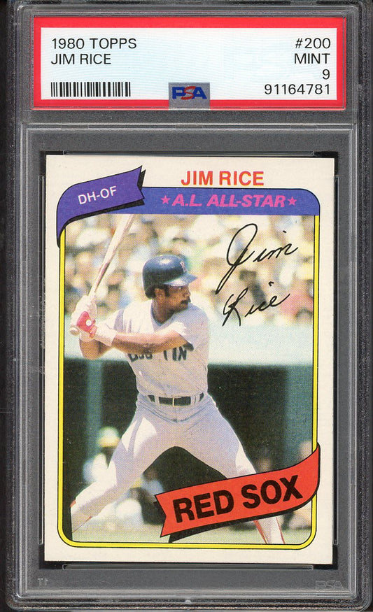 1980 Topps Baseball #200 Jim Rice Red Sox PSA 9 MINT 562297
