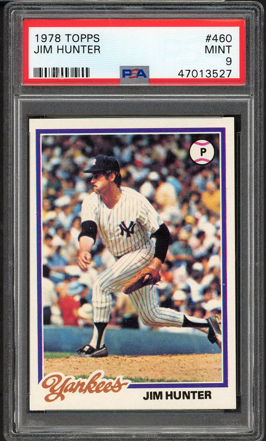 1978 Topps Baseball #460 Catfish Hunter Yankees PSA 9 MINT 562303