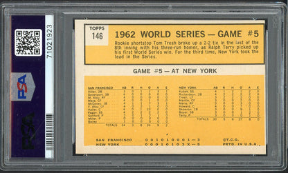 1963 Topps Baseball #146 World Series Game 5 Tom Tresh PSA 6 EX-MT 562315