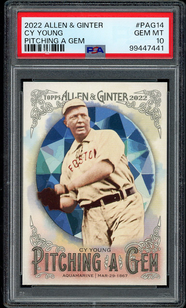 2022 Topps Allen & Ginter #PAG14 Cy Young Red Sox PSA 10 GEM MINT 562339