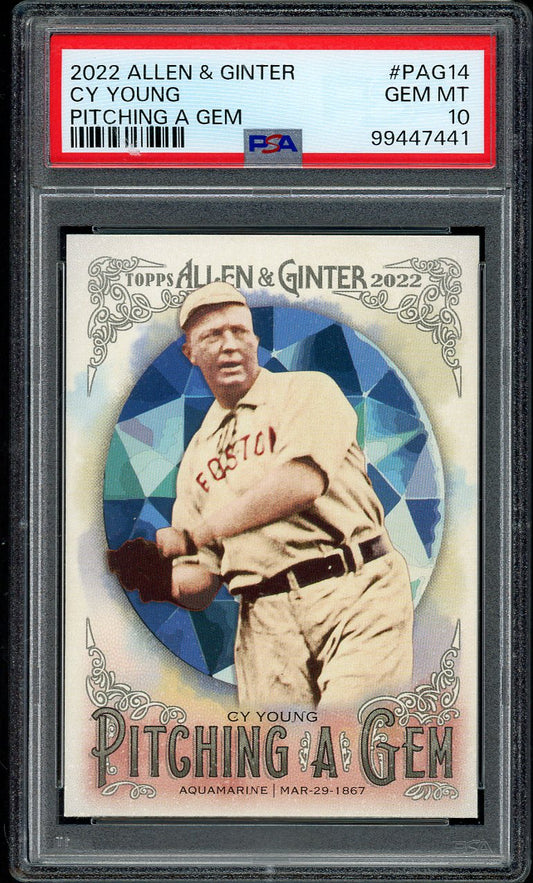2022 Topps Allen & Ginter #PAG14 Cy Young Red Sox PSA 10 GEM MINT 562339