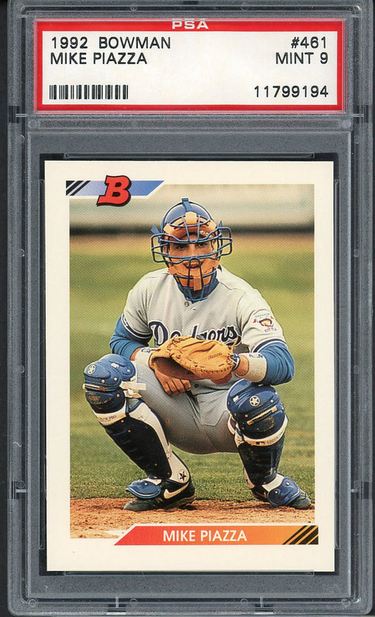 1992 Bowman #461 Mike Piazza Dodgers PSA 9 MINT 562342