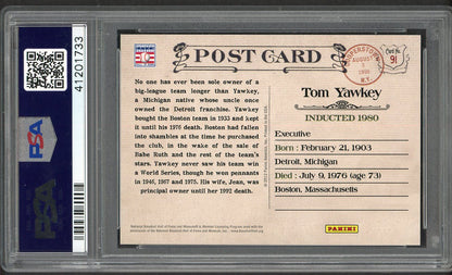 2012 Panini Cooperstown #091 Tom Yawkey Red Sox PSA 9 MINT 562346