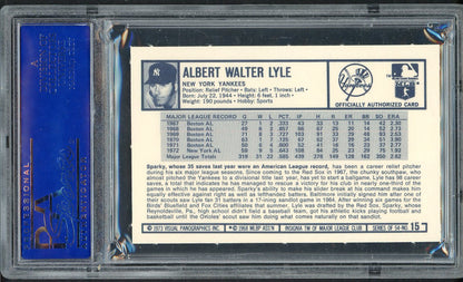 1973 Kelloggs Baseball #015 Sparky Lyle Yankees PSA 9 MINT 562354
