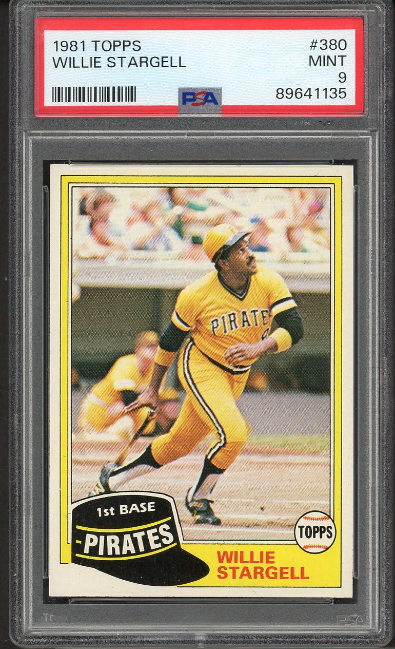 1981 Topps #380 Willie Stargell Pirates PSA 9 MINT 562358