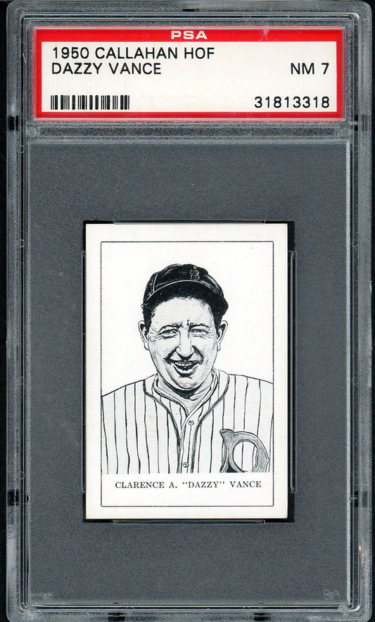 1950-56 Callahan Dazzy Vance Dodgers PSA 7 NM 562380