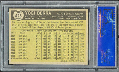 1961 Topps Baseball #425 Yogi Berra Yankees PSA 6 EX-MT 562381