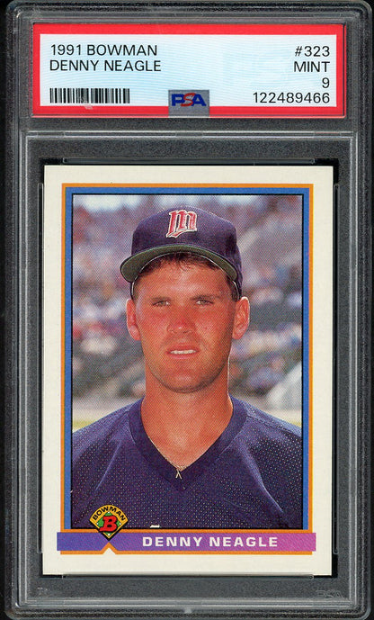 1991 Bowman #323 Denny Neagle Twins PSA 9 MINT 562383