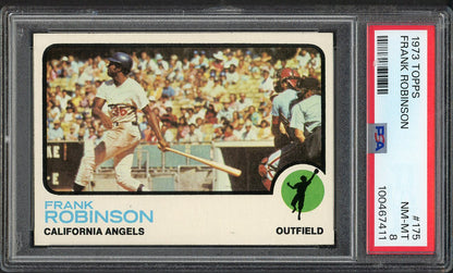 1973 Topps Baseball #175 Frank Robinson Angels PSA 8 NM/MT 562391