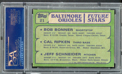 1982 Topps #021 Cal Ripken Orioles PSA 5 EX 562393