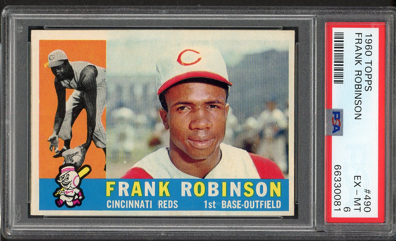 1960 Topps Baseball #490 Frank Robinson Reds PSA 6 EX-MT 562394