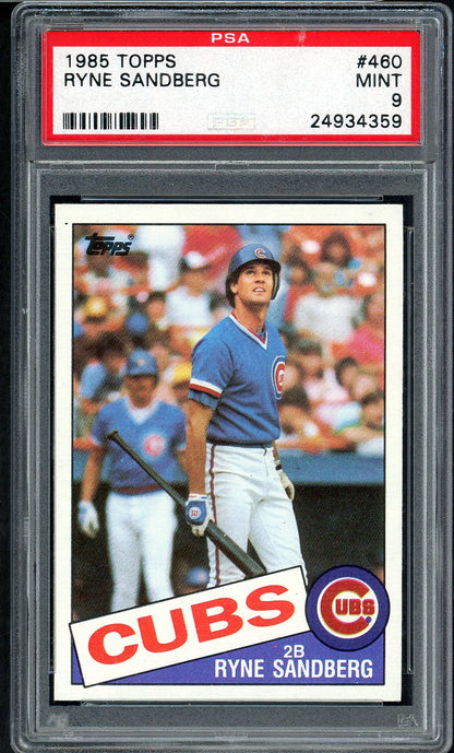 1985 Topps #460 Ryne Sandberg Cubs PSA 9 MINT 562408
