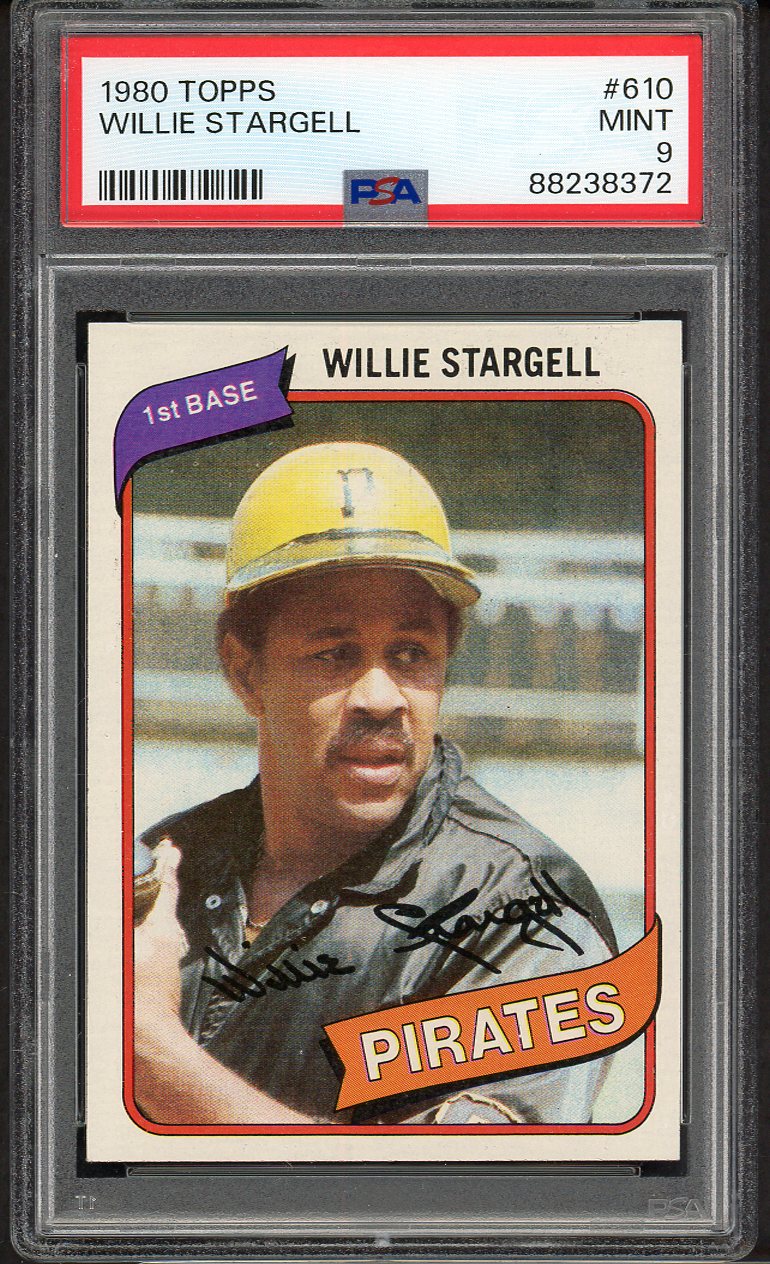 1980 Topps Baseball #610 Willie Stargell Pirates PSA 9 MINT 562410