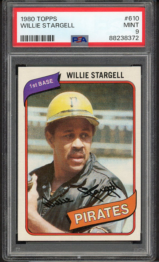 1980 Topps Baseball #610 Willie Stargell Pirates PSA 9 MINT 562410