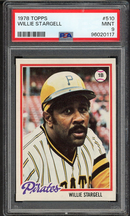 1978 Topps Baseball #510 Willie Stargell Pirates PSA 9 MINT 562412