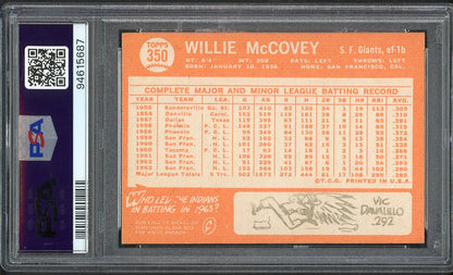 1964 Topps Baseball #350 Willie McCovey Giants PSA 6 EX-MT 562417