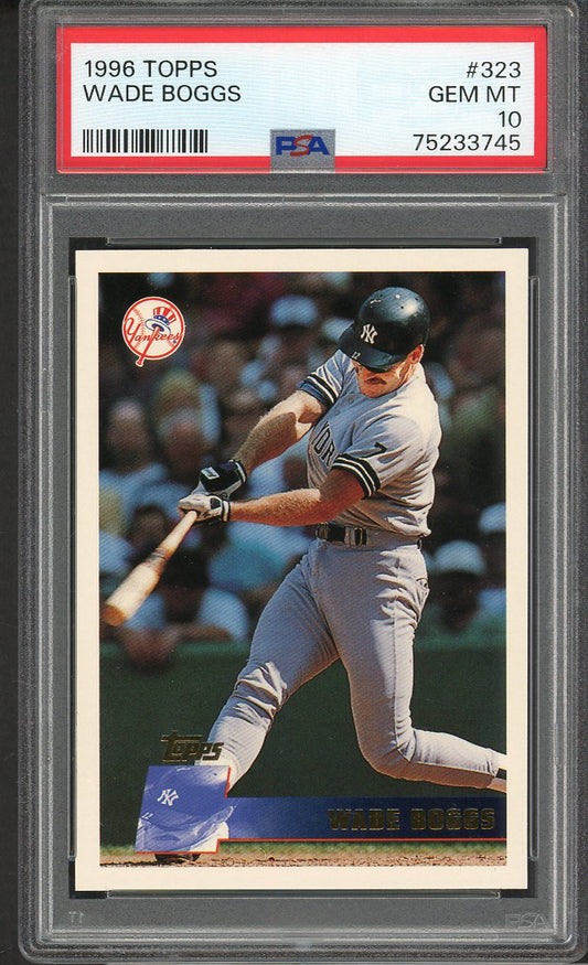 1996 Topps #323 Wade Boggs Yankees PSA 10 GEM MINT 562422