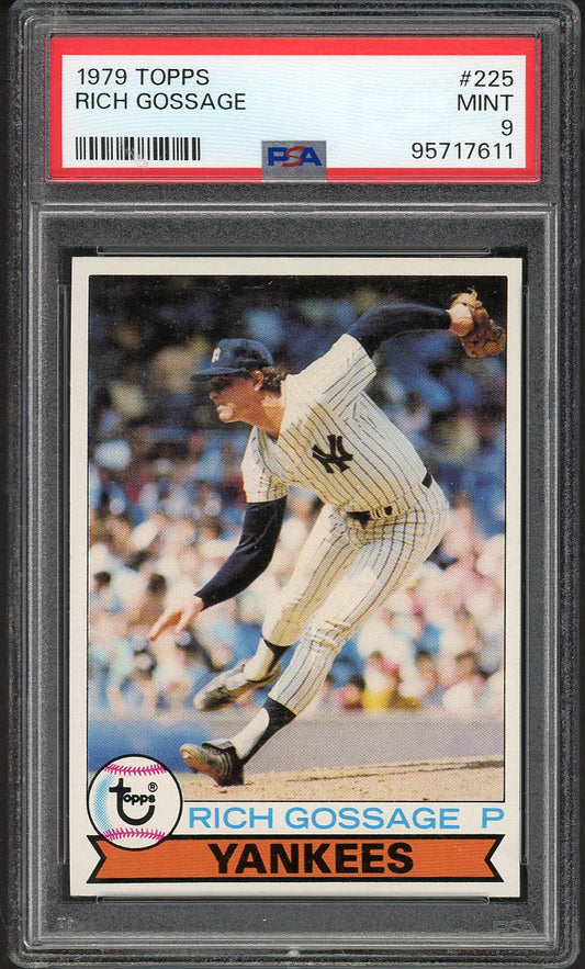 1979 Topps Baseball #225 Goose Gossage Yankees PSA 9 MINT 562427