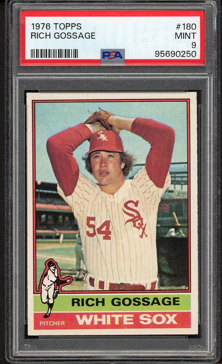 1976 Topps Baseball #180 Goose Gossage White Sox PSA 9 MINT 562430