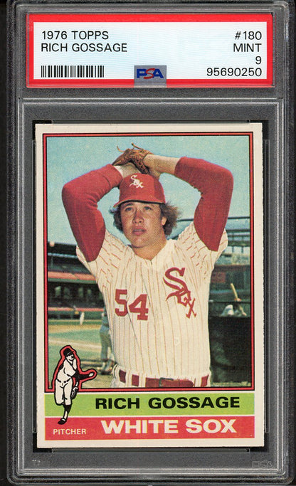 1976 Topps Baseball #180 Goose Gossage White Sox PSA 9 MINT 562430