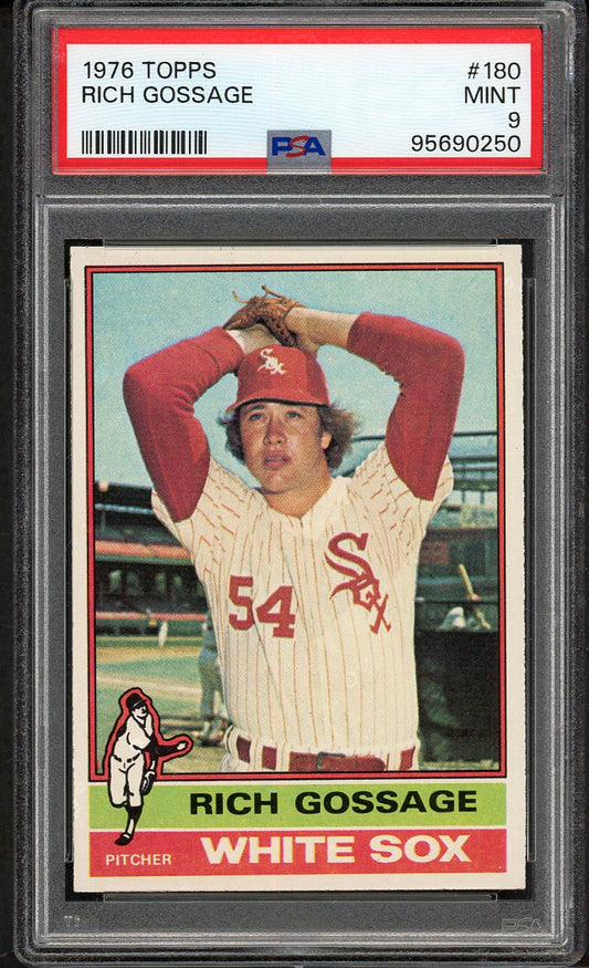 1976 Topps Baseball #180 Goose Gossage White Sox PSA 9 MINT 562430