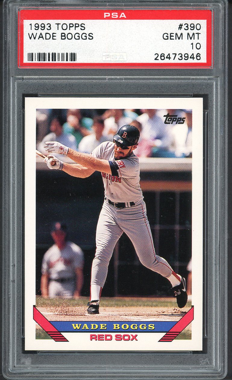 1993 Topps #390 Wade Boggs Red Sox PSA 10 GEM MINT 562454