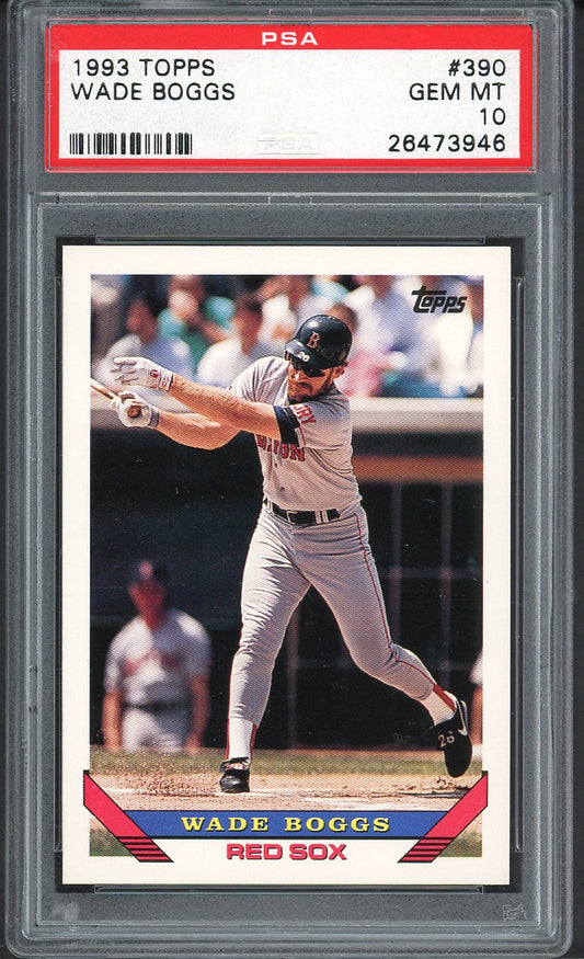 1993 Topps #390 Wade Boggs Red Sox PSA 10 GEM MINT 562454