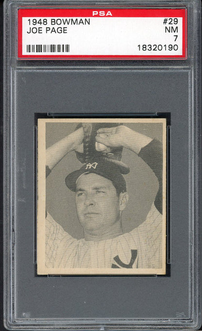 1948 Bowman Baseball #029 Joe Page Yankees PSA 7 NM 562457