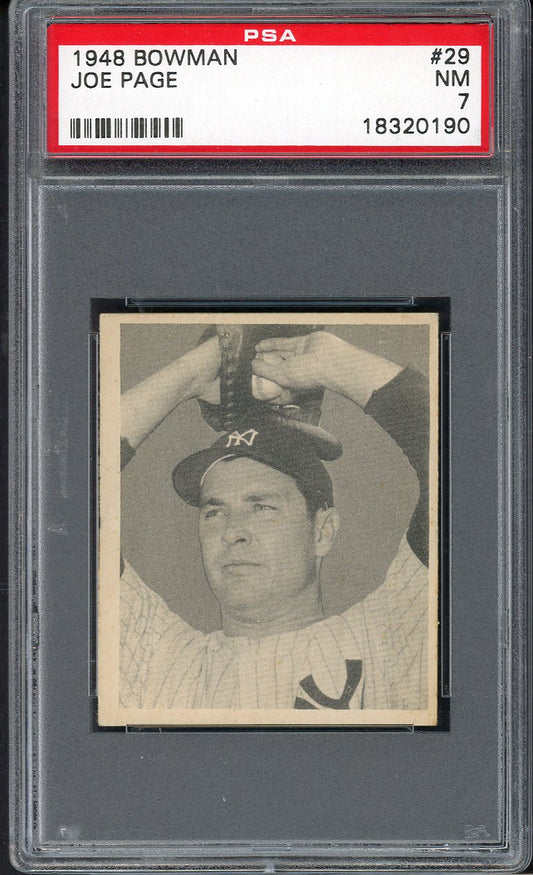 1948 Bowman Baseball #029 Joe Page Yankees PSA 7 NM 562457
