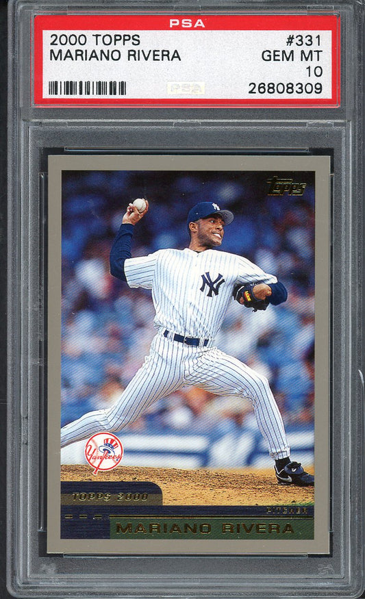 2000 Topps #331 Mariano Rivera Yankees PSA 10 GEM MINT 562465
