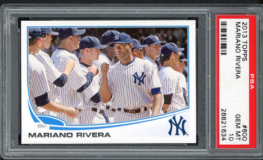 2013 Topps #600 Mariano Rivera Yankees PSA 10 GEM MINT 562470