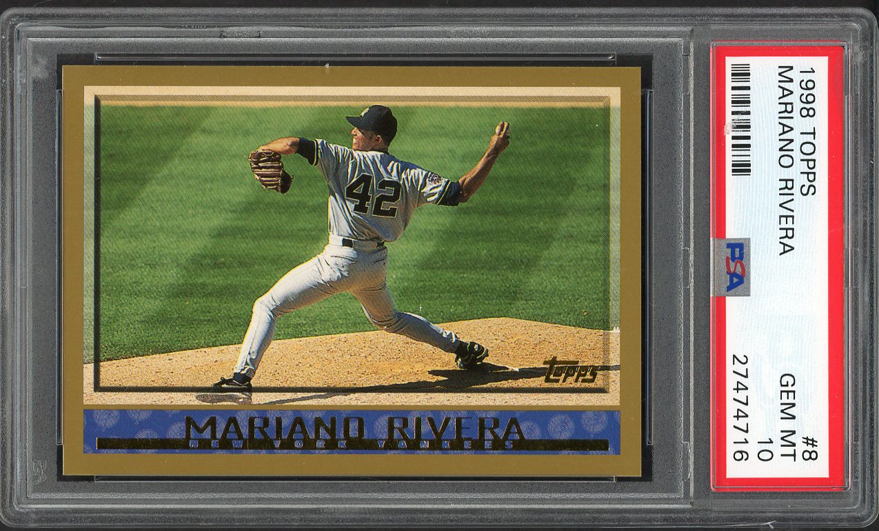 1998 Topps #008 Mariano Rivera Yankees PSA 10 GEM MINT 562471