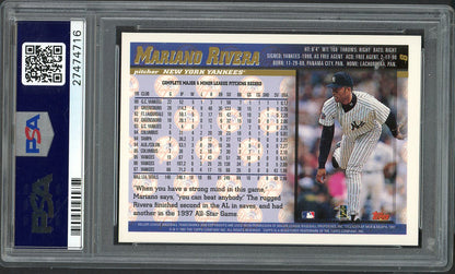 1998 Topps #008 Mariano Rivera Yankees PSA 10 GEM MINT 562471