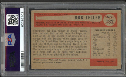 1954 Bowman Baseball #132 Bob Feller Indians PSA 5 EX 562482