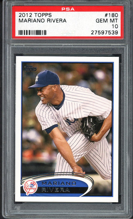 2012 Topps #180 Mariano Rivera Yankees PSA 10 GEM MINT 562489