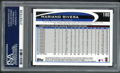 2012 Topps #180 Mariano Rivera Yankees PSA 10 GEM MINT 562489