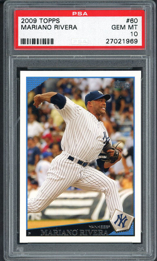 2009 Topps #060 Mariano Rivera Yankees PSA 10 GEM MINT 562492