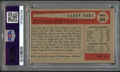 1954 Bowman Baseball #084 Larry Doby Indians PSA 6 EX-MT crack 562496