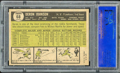 1961 Topps Baseball #068 Deron Johnson Yankees PSA 9 MINT 562501