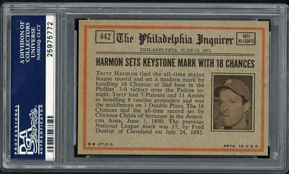 1972 Topps Baseball #442 Thurman Munson IA Yankees PSA 8 NM/MT 562503