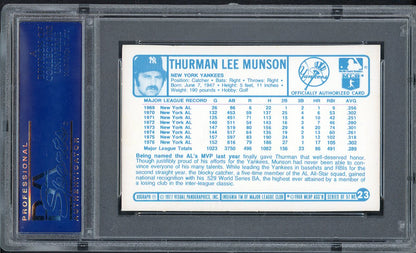 1977 Kelloggs Baseball #023 Thurman Munson Yankees PSA 9 MINT 562505
