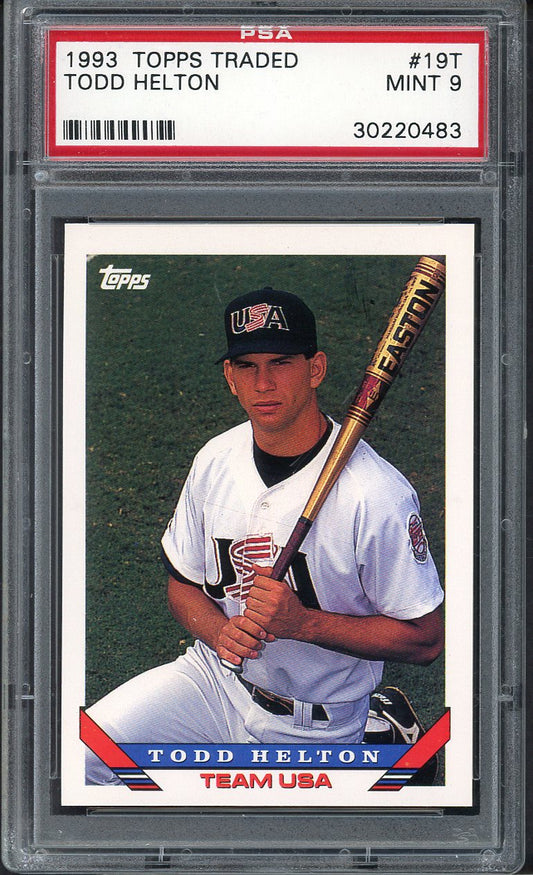 1993 Topps Traded #19T Todd Helton Team USA PSA 9 MINT 562521