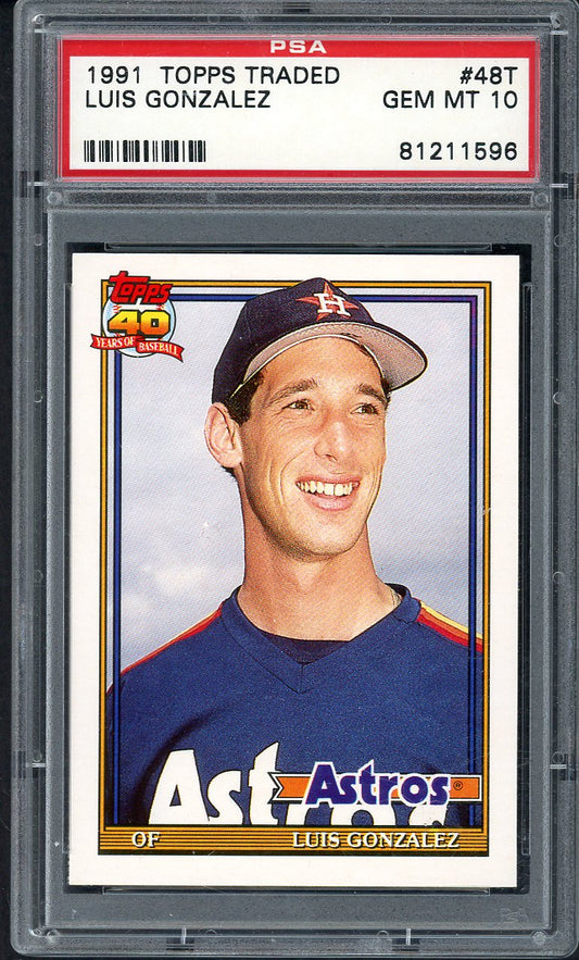 1991 Topps Traded #48T Luis Gonzalez Astros PSA 10 GEM MINT 562543