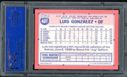 1991 Topps Traded #48T Luis Gonzalez Astros PSA 10 GEM MINT 562543