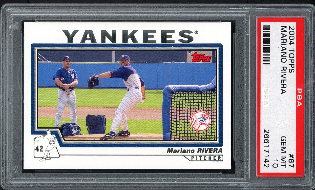 2004 Topps #067 Mariano Rivera Yankees PSA 10 GEM MINT 562551
