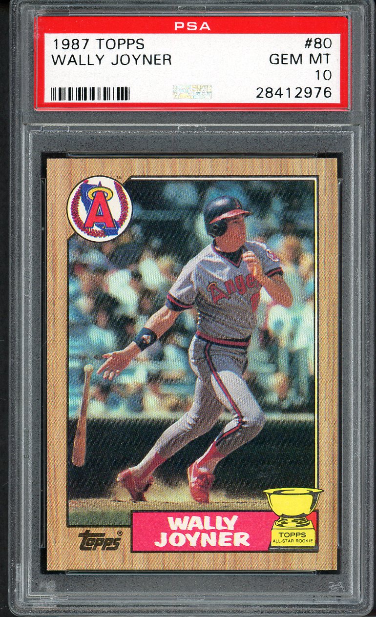 1987 Topps #080 Wally Joyner Angels PSA 10 GEM MINT 562554