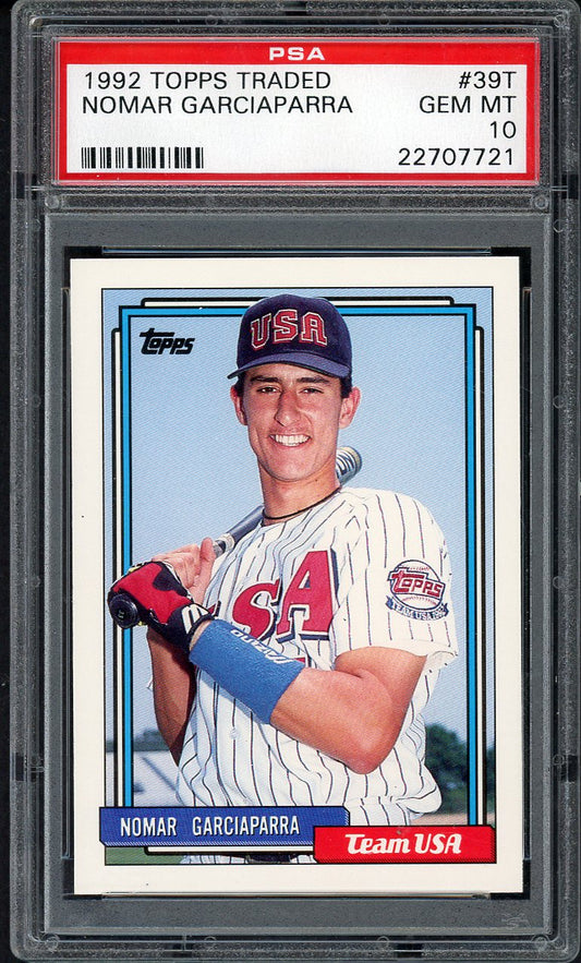 1992 Topps Traded #39T Nomar Garciaparra Team USA PSA 10 GEM MINT 562567